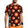 thumbnail image 1 of Colorful Mid Century T-Shirt Geometric Abstract Hip Hop Running T Shirts Short-Sleeve Fast, 1 of 5