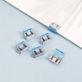 thumbnail image 1 of Colorful Mini Folder | Metal Push-Out Paper Clip | Secure Hold for 60 Sheets | Multi-Use: Bookmark, Cable Organizer, Envelope Holder | 4 Vibrant Colors - 1 Piece | 0.5x2cm, 1 of 1