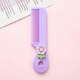 thumbnail image 1 of Colorful Mini Hair Brush with Soft Round Bristles, Gentle Scalp Massager, Portable Travel Comb for Kids, Cute Heart Handle Styling Tool, 1 of 9
