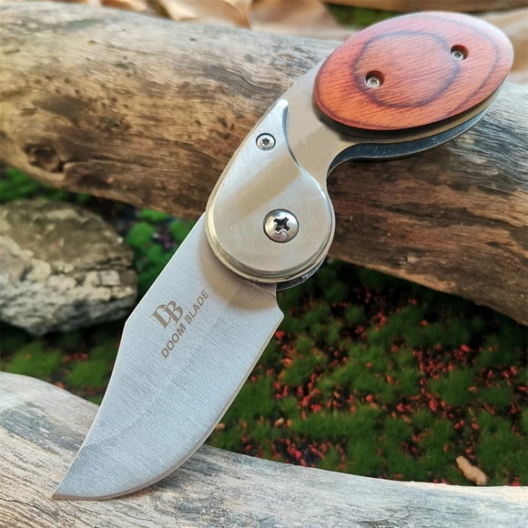 Colorful Mini Pocket Folding Knife for Outdoor Camping Survival, Portable Small Box Cutter with 440C Steel Blade and Belt Clip