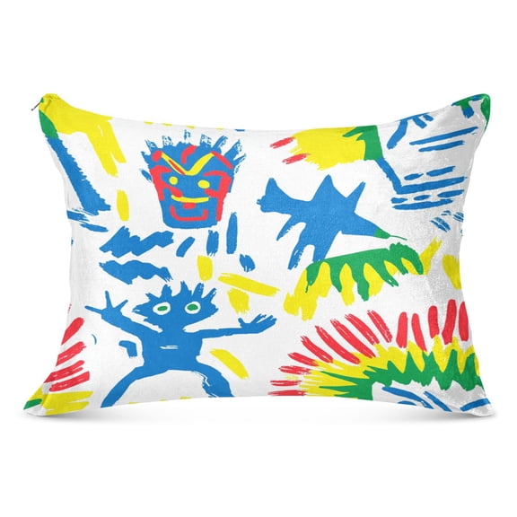 Colorful Minions 20x26" Standard Plush Pillow Case, Zippered Hypoallergenic Bed Pillowcase