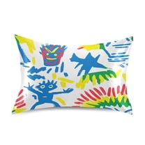 Colorful Minions Luxury Silky Soft Pillowcase Standard Size Wrinkle Resistant Envelope Closure 20x26in