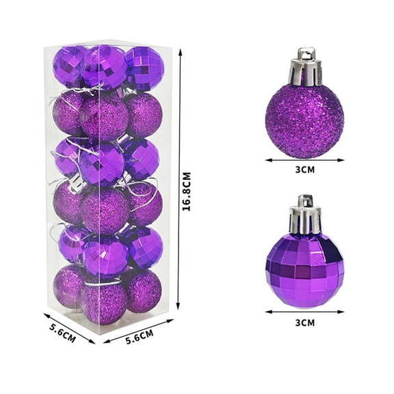Colorful Mirror Disco Balls Set,24Pcs Hanging Reflective Mirror Ball with Rope Mini Disco Balls Decoration for Christmas Tree Ornaments Halloween Disco Birthday Party Decorations
