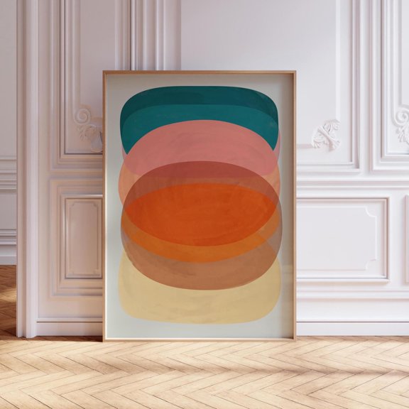 Colorful Modern Geometric House Studio Wall Decor