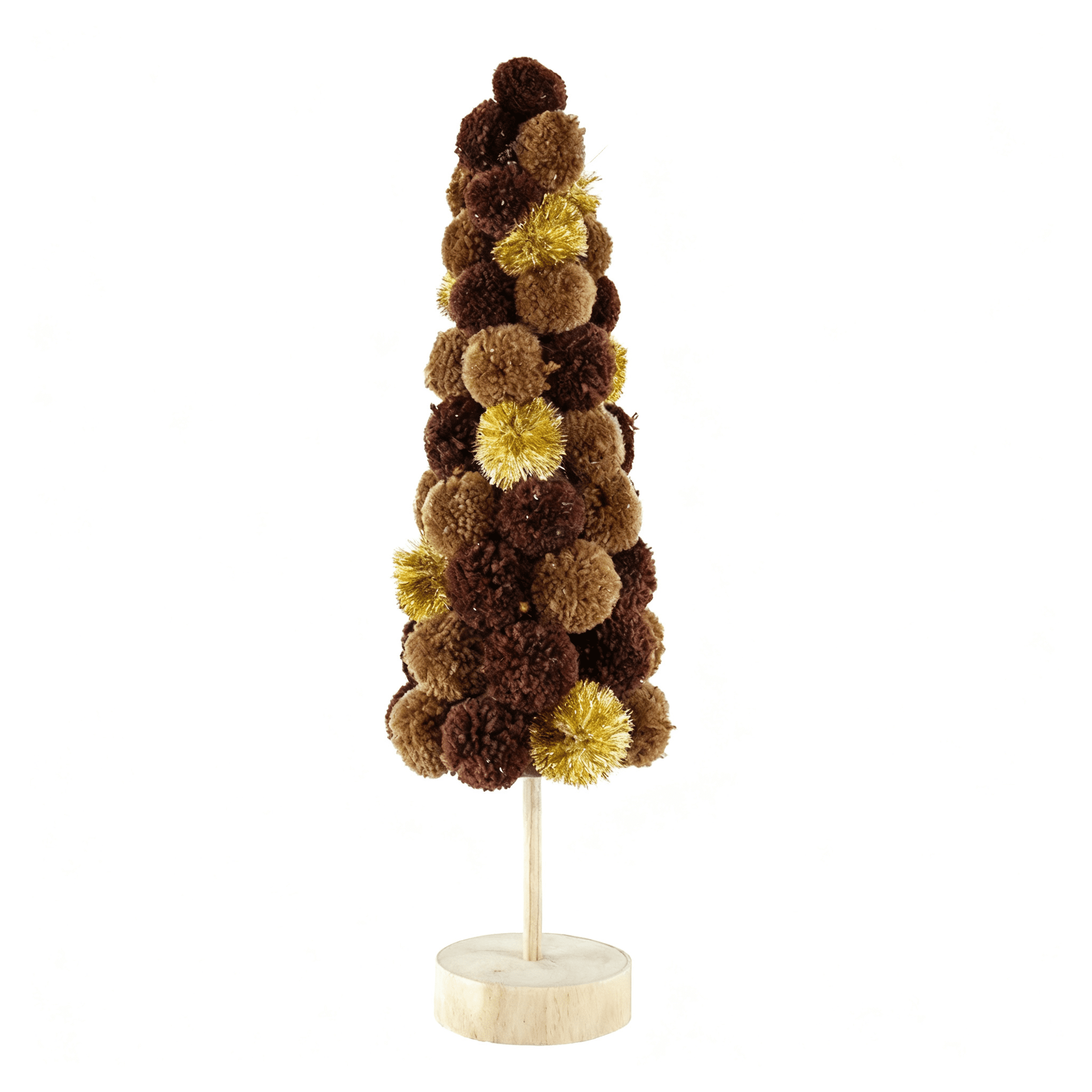 Colorful Modern Winter Tree Figurine Set 19.7 Inch Polyester Foam Tabletop Holiday Decor