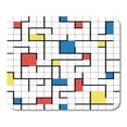 thumbnail image 1 of Colorful Mondrian Abstract Geometric Pattern in Retro Modern Style 80S 90S Avant Mousepad Mouse Pad Mouse Mat 9x10 inch, 1 of 3
