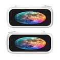 thumbnail image 1 of Colorful Moon, Carrying Case For Nintendo Switch & OLED Version, Eva Lightweight Shockproof Protective Pouch Case for Game Console & Accessories with 10 Game Card Slot & Wristband, White, 1 of 6