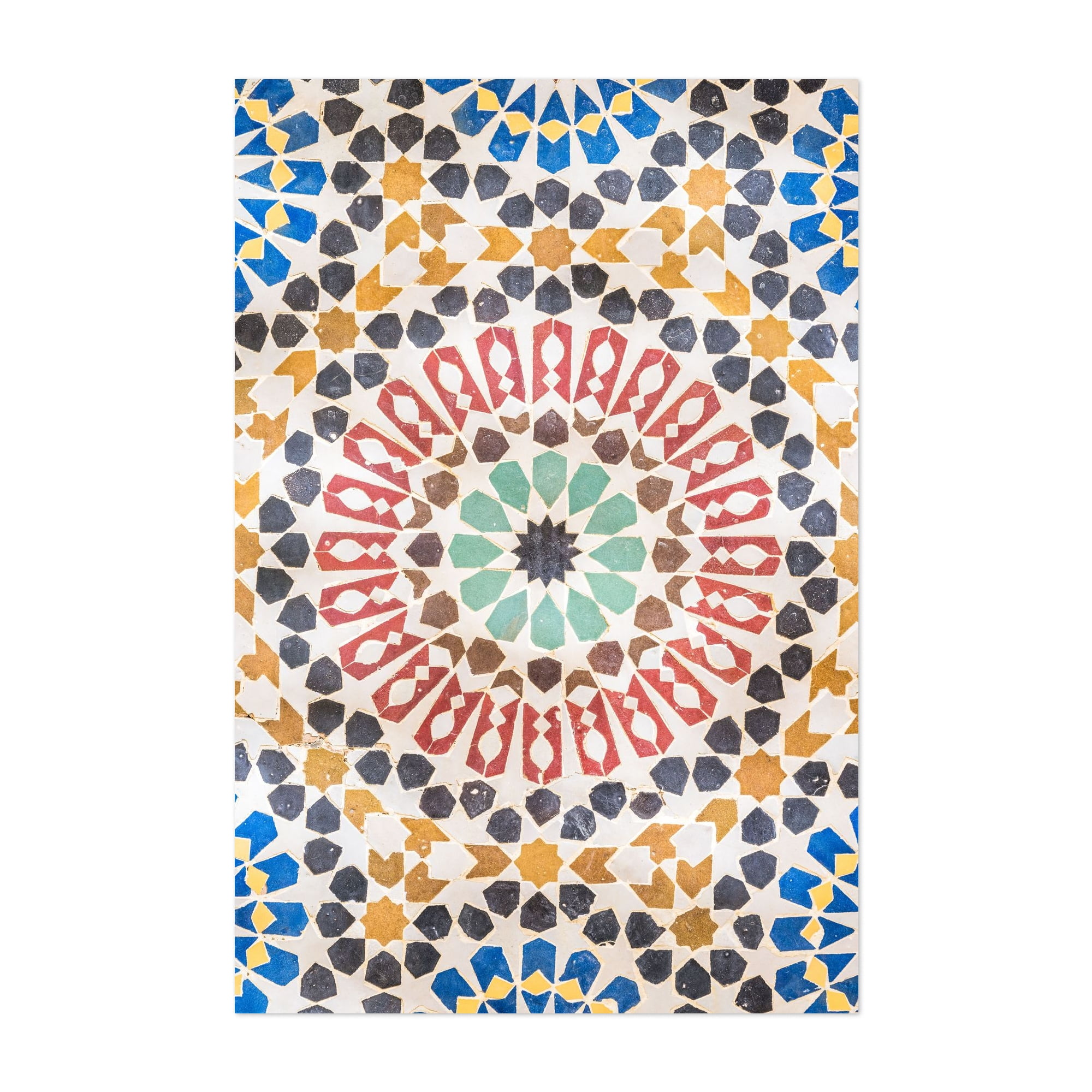 Colorful Moroccan tiles - Fes Fez-Meknès Morocco Photography Geometric ...