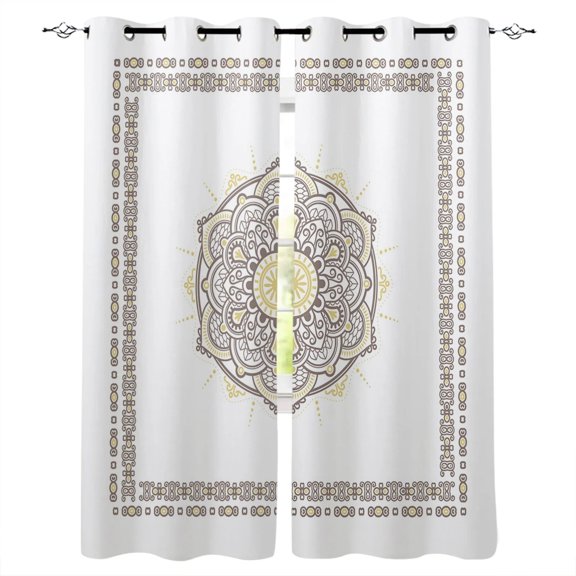 Colorful Morocco Flowers Islam Arabesque Window Curtains Bathroom Curtains Kitchen Kids Window Treatment Windo
