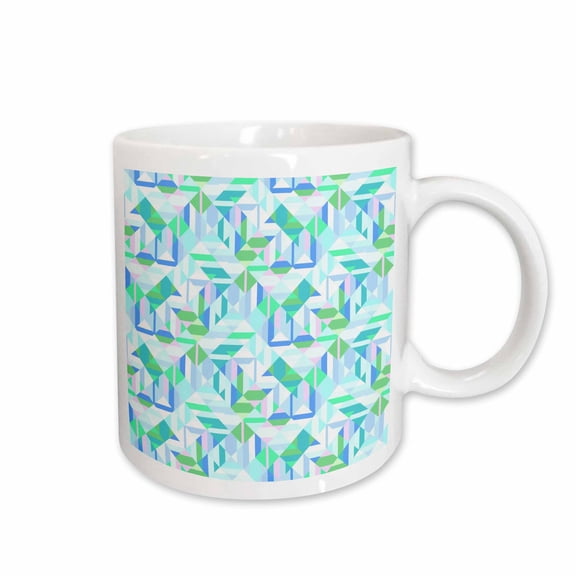 3drose, Colorful Mosaic Pattern Background - Abstract Vector Graphic, 11oz Mug