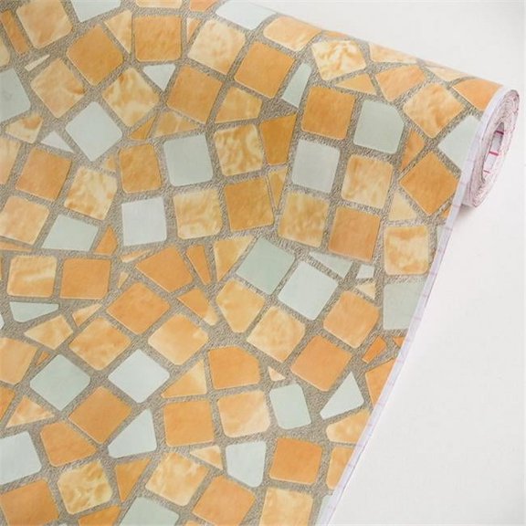 p1126-ROLL Colorful Mosaic - Self-Adhesive Wallpaper Home Decor Roll  Multicolor