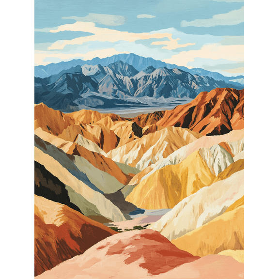 Colorful Mountain Range Canvas Wall Art Perfect for Living RoomOffice Dining Room and Hallway Decoration.