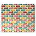 thumbnail image 1 of Colorful Mouse Pad, London's Famous Double Decker Bus Silhouettes Pattern with Worn out Background, Rectangle Non-Slip Rubber Mousepad, Multicolor, by Ambesonne, 1 of 2