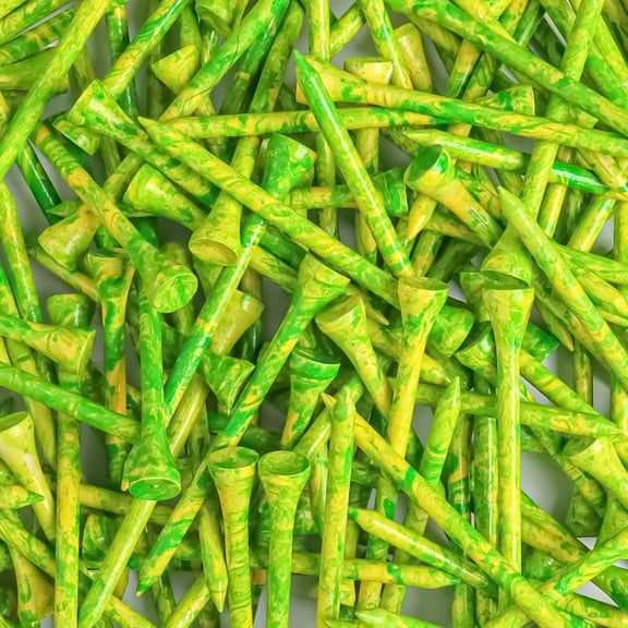 Colorful Multiple-Coloured Painted Golf Tees Wood Bamboo 3 1/4 2 3/4 Inch Value 100 Pack, Wooden Tee for Enhanced Visibility and Durability