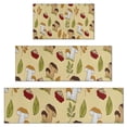 thumbnail image 1 of Colorful Mushroom Berry Leaf Beige Pattern Kitchen Rugs Sets Of 3,Kitchen Runner Rugs Non Skid Washable,Decorative Kitchen Floor Mats for Kitchen,Sink,Laundry,17"x30"+ 17"x47" + 17"x59", 1 of 6