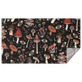thumbnail image 1 of Colorful Mushroom Bird Black Pattern Rectangle Tablecloth 60"x102",Waterproof Polyester Rectangle Table Cloth, Wipeable Spillproof Polyester Tablecloth for Dining, Camping, Indoor and Outdoor, 1 of 6