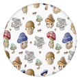 thumbnail image 1 of Colorful Mushroom Cartoon White Pattern Round Fitted Tablecloth with Elastic Edge,Dining Table Cover Waterproof,Outdoor Round Tablecloth for Camping,Dining,Indoor and Outdoor, 1 of 7