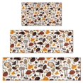 thumbnail image 1 of Colorful Mushroom Collection White Pattern Kitchen Rugs Sets Of 3,Kitchen Runner Rugs Non Skid Washable,Decorative Kitchen Floor Mats for Kitchen,Sink,Laundry,17"x30"+ 17"x47" + 17"x59", 1 of 6
