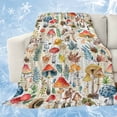 thumbnail image 1 of Colorful Mushroom Cooling Blanket,Lightweight Breathable Summer Throw Blanket with Double Sided Cold Effect,Spring Floral Summer Botanical Rustic Picnic Blankets Bed Sheet for Hot Sleepers 50"x60", 1 of 8