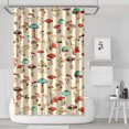 thumbnail image 1 of Colorful Mushroom Doodle Beige Pattern Shower Curtain 72"x72" ,Bathroom Decorative Shower Curtains Set with 12 Hooks,Modern Waterproof Washable Shower Curtain, 1 of 6
