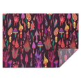 thumbnail image 1 of Colorful Mushroom Fantasy Black Pattern Rectangle Tablecloth 60"x84",Waterproof Polyester Rectangle Table Cloth, Wipeable Spillproof Polyester Tablecloth for Dining, Camping, Indoor and Outdoor, 1 of 5
