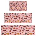 thumbnail image 1 of Colorful Mushroom Floral Pink Pattern Kitchen Rugs Sets Of 3,Kitchen Runner Rugs Non Skid Washable,Decorative Kitchen Floor Mats for Kitchen,Sink,Laundry,17"x30"+ 17"x47" + 17"x59", 1 of 6