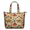 thumbnail image 1 of Colorful Mushroom Flower Light Pattern Travel Tote Bags for Women Carry On,Large Weekender Bags for Women Travel,Multi Functional Duffle Bag for Work,Shopping,Sports, 1 of 5