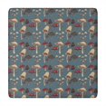 thumbnail image 1 of Colorful Mushroom Group Blue Pattern Square Fitted Tablecloth with Elastic Edge,Square Table Cover,Washable Elastic Table Cover for Home Kitchen Party Decor 34"x34", 1 of 6