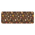 thumbnail image 1 of Colorful Mushroom Group Brown Pattern Kitchen Rug Mat,Kitchen Runner Rugs Non Skid Washable,Decorative Kitchen Floor Mats for Kitchen,Sink,Laundry,17"x47.2", 1 of 7
