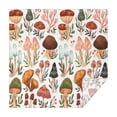 thumbnail image 1 of Colorful Mushroom Leaf White Pattern Square Tablecloth,Waterproof Square Table Cover,Wipeable Spillproof Washable Table Cover for Home Kitchen Party Decor 42"X42"(107x107cm), 1 of 6