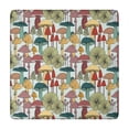 thumbnail image 1 of Colorful Mushroom Plant Light Blue Pattern Square Fitted Tablecloth with Elastic Edge,Square Table Cover,Washable Elastic Table Cover for Home Kitchen Party Decor 34"x34", 1 of 6