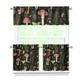 thumbnail image 1 of Colorful Mushroom Plants Kitchen Curtains and Valances Set-3 Piece Kitchen Curtains Sets with Valance for Windows Rod Pocket Machine Washable Kitchen Decor(54"x18"+2x27.5"x24"), 1 of 6