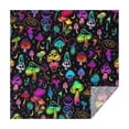 thumbnail image 1 of Colorful Mushroom Star Black Pattern Square Tablecloth,Waterproof Square Table Cover,Wipeable Spillproof Washable Table Cover for Home Kitchen Party Decor 52"x52"(132x132cm), 1 of 6