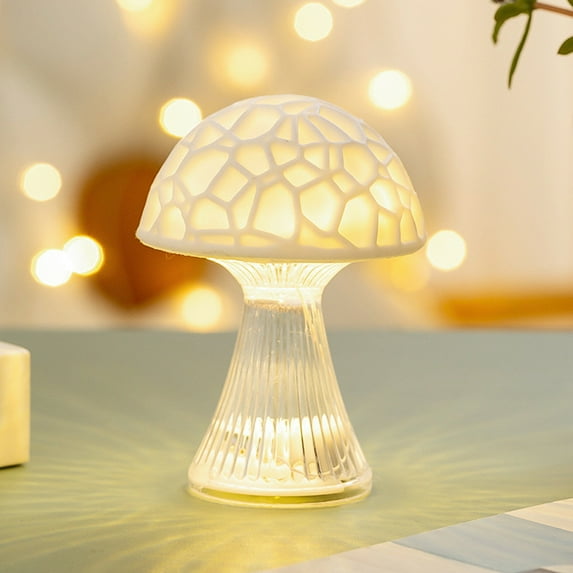 Colorful Mushrooms LED Nightlight, Healing Series, Cute Dormitory or Bedroom Bedside Lamp, Ideal Birthday Gift, Small LED Ornament