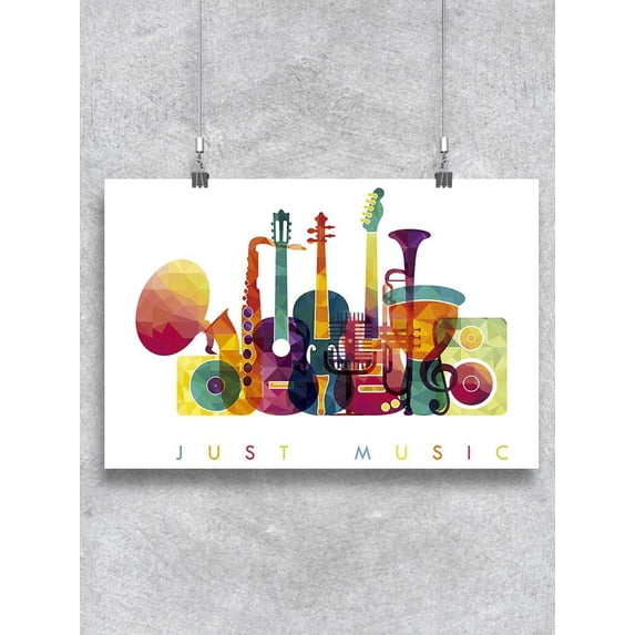 Colorful Musical Instruments. Poster -Image by Shutterstock