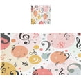 thumbnail image 1 of Colorful Musical Notes Towels Highly Absorbent Cotton Towels 2 Pack, Premium Spa & Hotel Quality Quick Dry Towel Set,54" x 27", 1 of 7