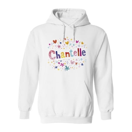 Colorful Name "chantelle" Hoodie Women -Image by Shutterstock, Female XX-Large