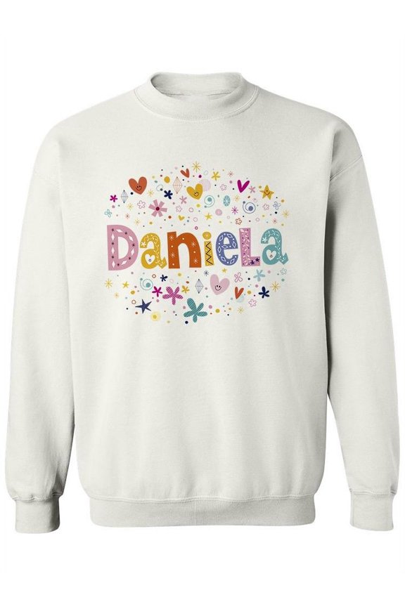 Colorful Name "daniela". Sweatshirt Women -Image by Shutterstock, Female 4X-Large