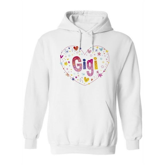 Colorful Name "gigi" Hoodie Women -Image by Shutterstock, Female Medium