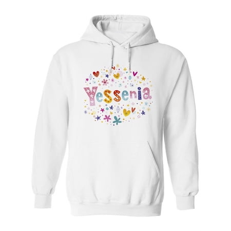 Colorful Name "yessenia" Hoodie Women -Image by Shutterstock, Female 3X-Large