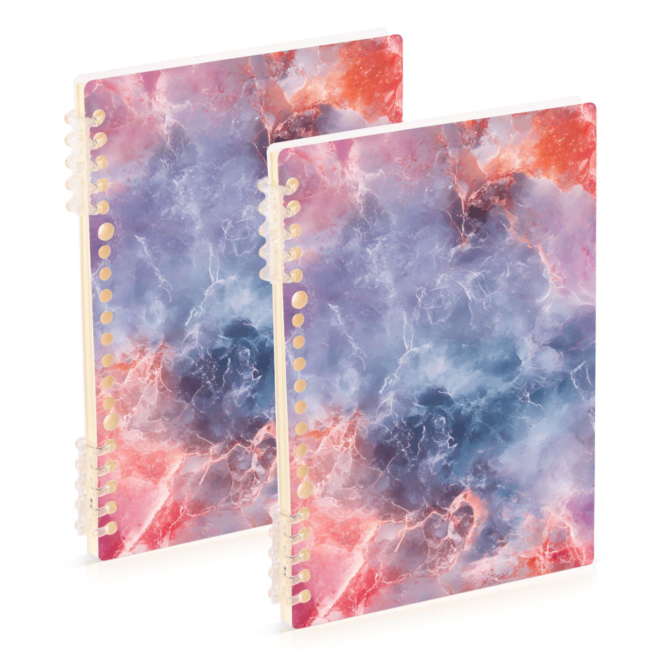 Marbe Notebooks Colorful Nebulae Marble Notebooks 2 Pcs 1-subject Journal 60 Sheets A5 ...