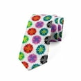 thumbnail image 1 of Colorful Necktie, Vibrant Abstract Flora, Dress Tie, 3.7", Multicolor, by Ambesonne, 1 of 3