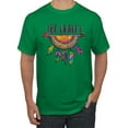 thumbnail image 1 of Colorful Neon Be Brave Dreamcatcher | Dean Russo Art Pop Culture Men's T-Shirt, Kelly, XX-Large, 1 of 6