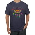 thumbnail image 1 of Colorful Neon Be Brave Dreamcatcher | Dean Russo Art Pop Culture Men's T-Shirt, Vintage Heather Navy, Small, 1 of 6