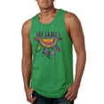 thumbnail image 1 of Colorful Neon Be Brave Dreamcatcher | Dean Russo Art Pop Culture Mens Tank Top, Kelly, XX-Large, 1 of 6