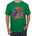 thumbnail image 1 of Colorful Neon Gorilla | Dean Russo Art Animal Lover Men's T-Shirt, Kelly, Small, 1 of 6