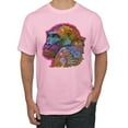 thumbnail image 1 of Colorful Neon Gorilla | Dean Russo Art Animal Lover Men's T-Shirt, Light Pink, X-Large, 1 of 6
