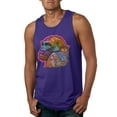 thumbnail image 1 of Colorful Neon Gorilla | Dean Russo Art Animal Lover Mens Tank Top, Purple, XX-Large, 1 of 6