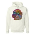 thumbnail image 1 of Colorful Neon Gorilla | Dean Russo Art Animal Lover Unisex Hoodie Sweatshirt, White, Medium, 1 of 6