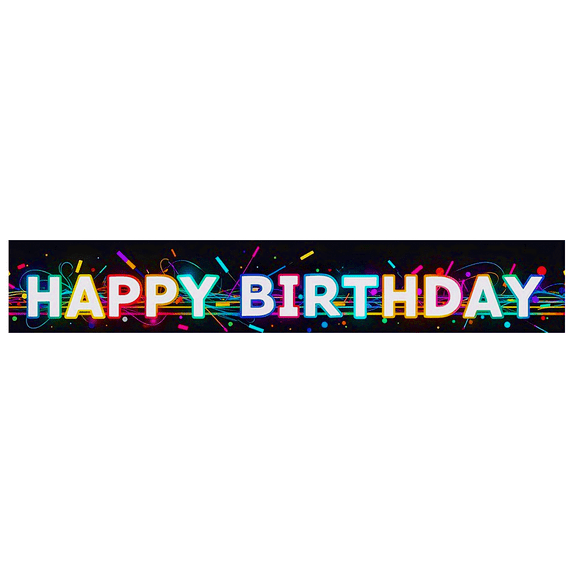 Colorful Neon Style Happy Birthday Banner Background Party Decors for Birthday Party Photography Props Celebrations Events Decorations